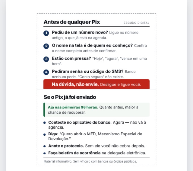 Cartão de emergência para imprimir ou salvar